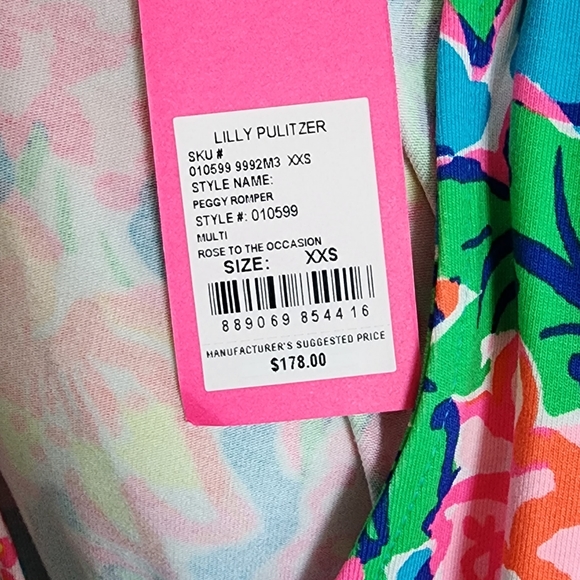 Lilly Pulitzer Peggy Romper Dress in Rose to the Occasion - Picture 7 of 8